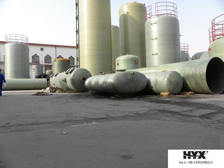 Horizontal FRP Tank for Chemical or Water