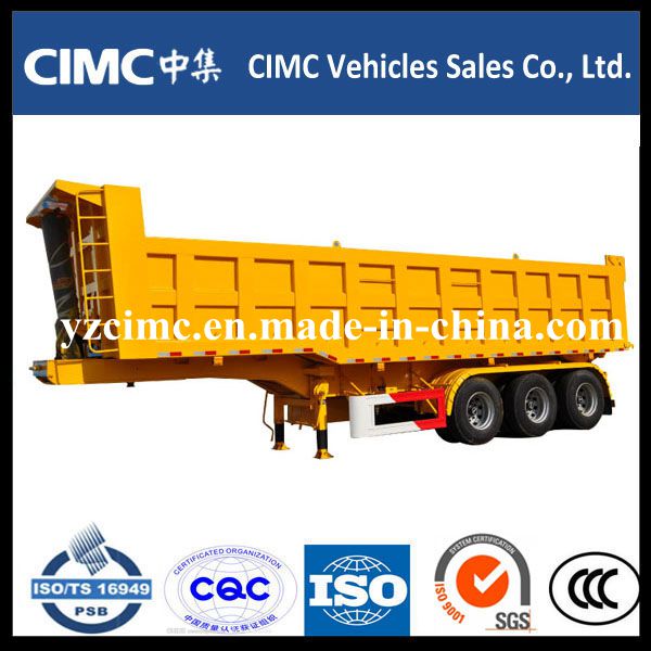 Cimc 3-Axle 30~35m3 Tipping Tipper Dump Semi Trailer with Lowest Price