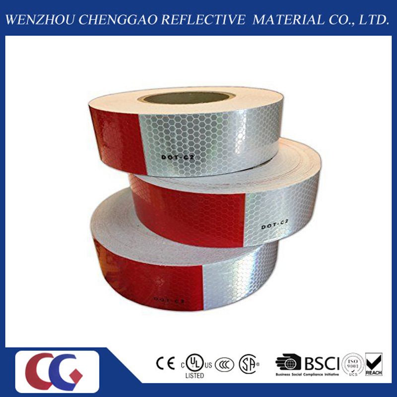 DOT-C2 Type PVC Safety White and Red Reflective Tapes for Truck