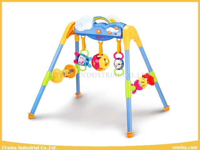 Baby Toys Gym Sets with 3 Rattles and Music for Baby