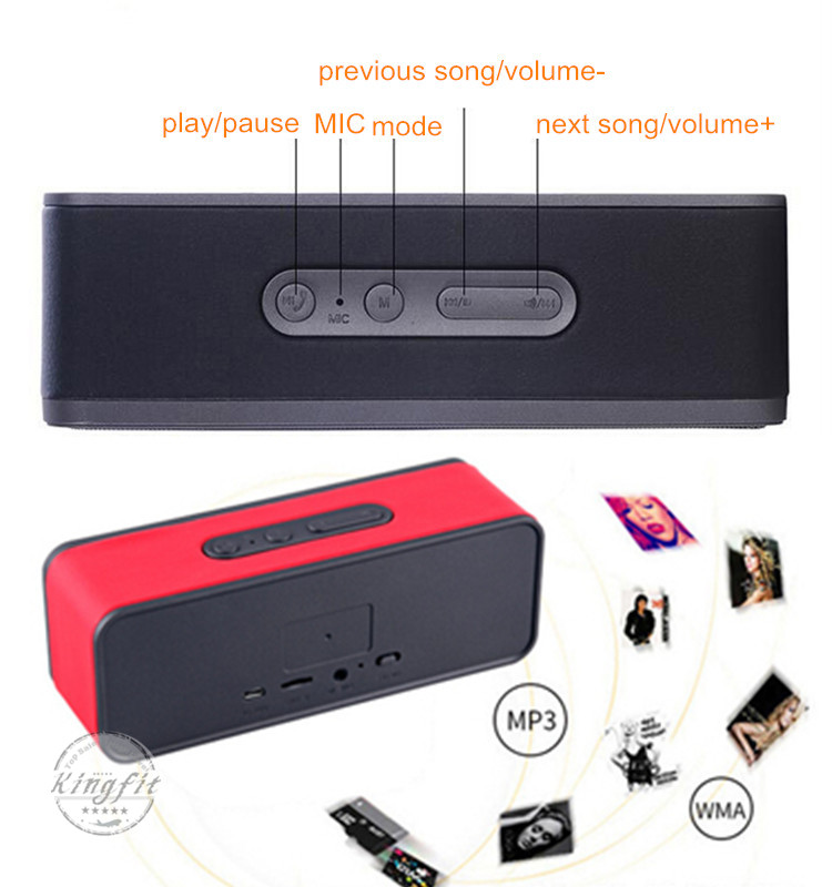 6watt Bluetooth Wireless Stereo Speaker Home Theater