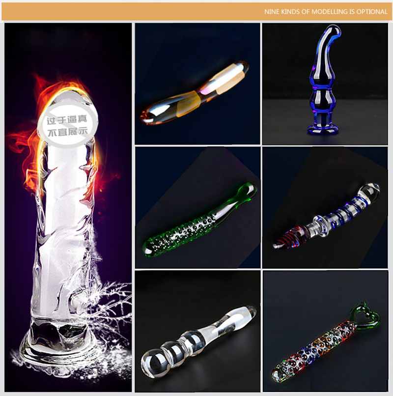 Injo Various Styles for Glass Dildo for Women Sex Ij-S10025