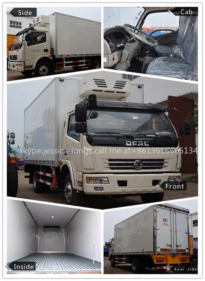 Dongfeng 3 Ton Freezer Refrigerated Truck Frozen Foods