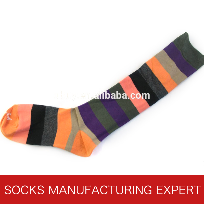 100% Cotton of Woman Coloful Tube Sock (UBM1043)