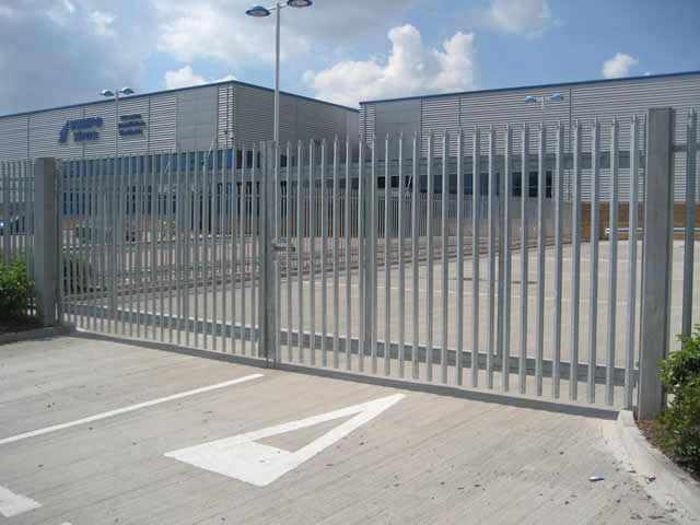 Galvanized Powder Coated Steel Security Palisade Fence Panels