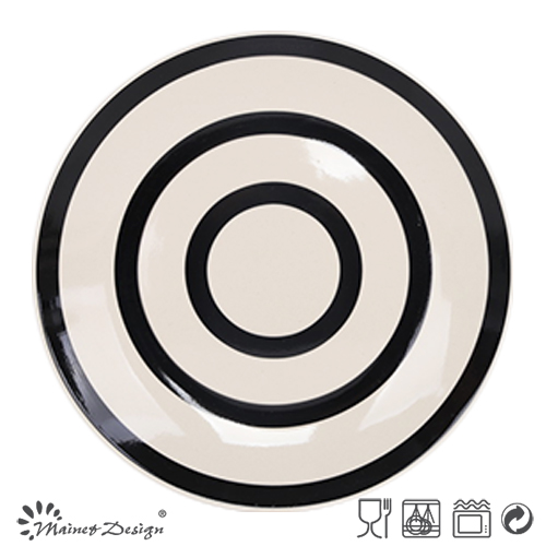 2016 New Item 16PCS Black & White Strip Dinner Set