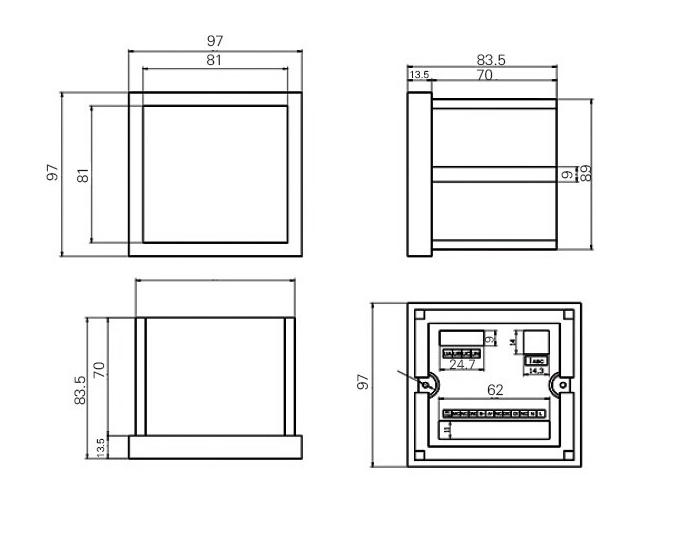 Measuring Instruments Ex4610 Three Phase Multi Function Electric Energy Meter