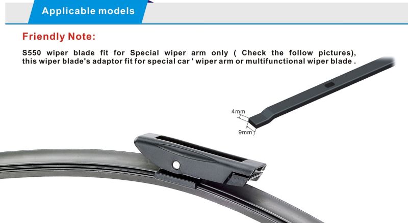 Windshield Wiper Car Auto Part Wiper Blade (S550)