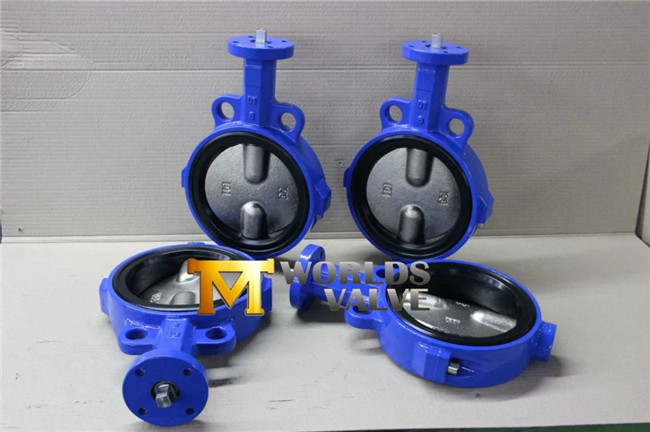 Lever Operated Wafer Butterfly Valve with Double Half Shaft