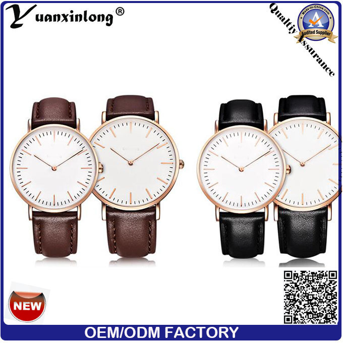 Yxl-004 Womage Brand Fashion Leather Trap Watch Women Fashion Casual Wristwatch Dw Style Luxury Men Sports Quartz Watch