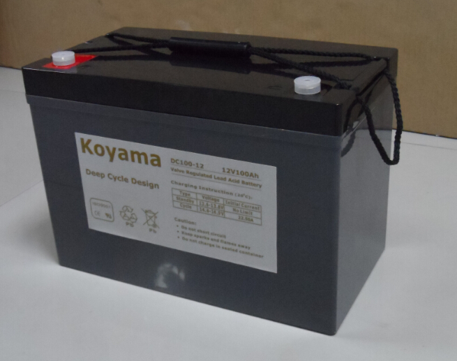 12V 100ah Deep Cycle AGM Battery for Solar / UPS