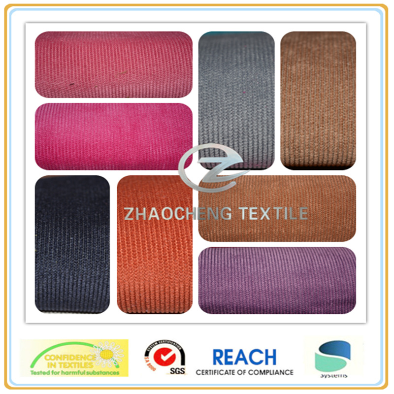 16W N/P Bonded Cordury Fabric for Sofa Use (ZCCF048)