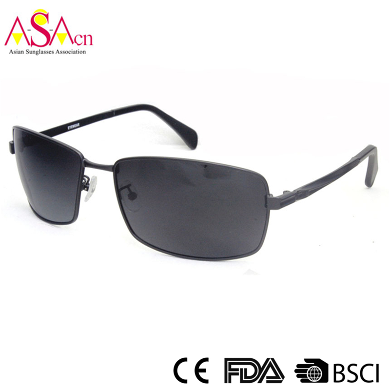 Fashion Designer Quality Sports Polarized Metal Sunglasses (16002)