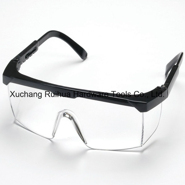 High Quality Adjustable Safety Glasses with Polycarbonate Lens, PC Lense Safety Goggles Supplier, Safety Spectacles