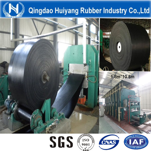 China Manufacture Rubber Belt Made From Ep 100 Conveyor Belt
