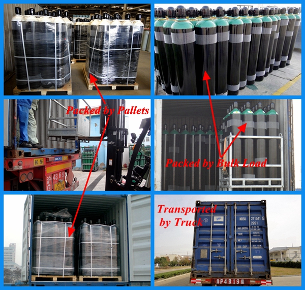 40L High Pressure Seamless Steel Hydrogen Gas Cylinder (ISO9809-3)
