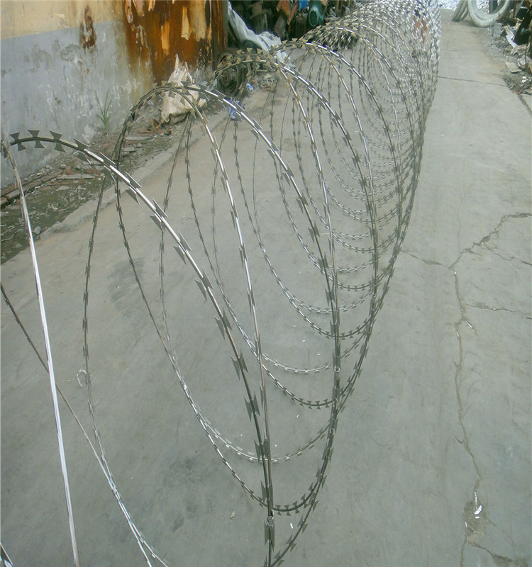 Crossed Razor Wire Mesh /Spiral Razor Wire Mesh Fence