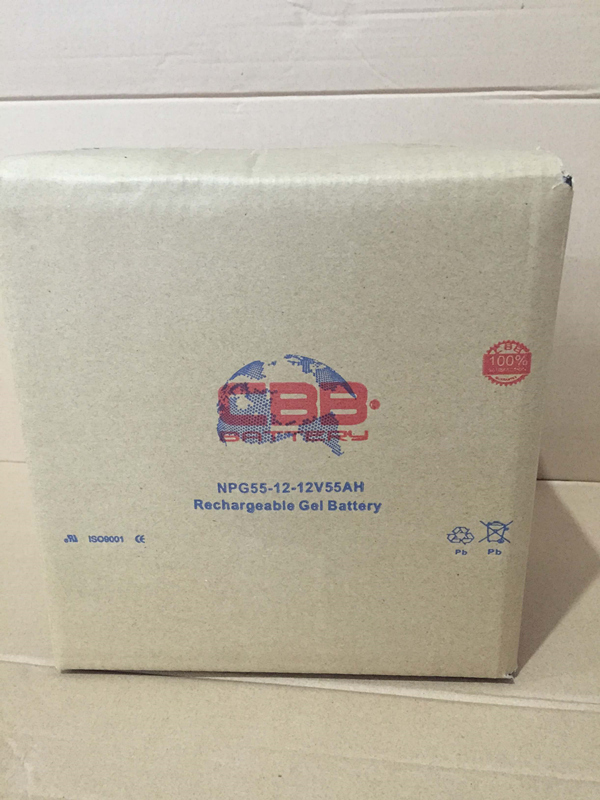 Cbb 12V 55ah Solar Gel Battery for Marine