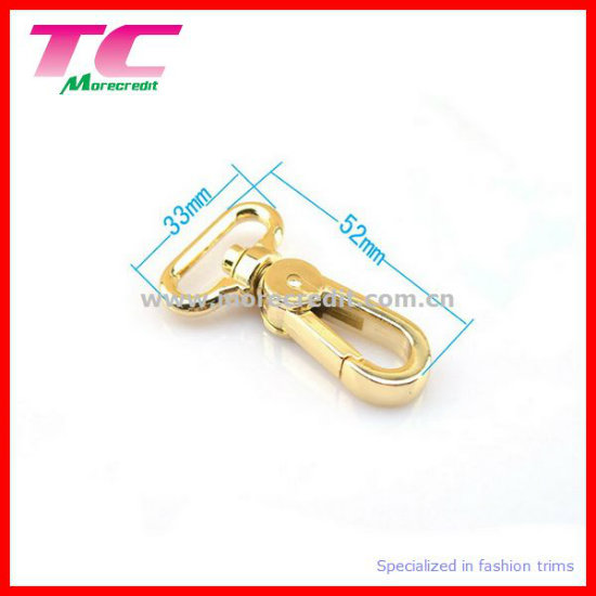 High Quality Light Gold Metal Clasps for Bag Accessories