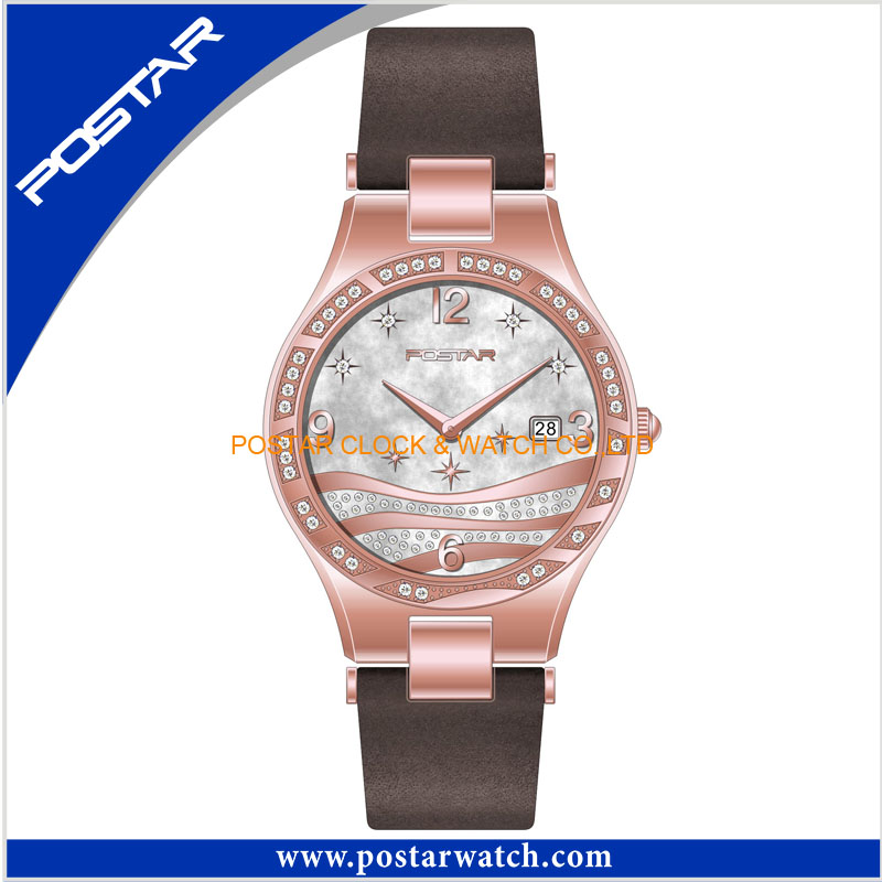 Limited Edition Fashion Gift Wristwatch with Blingbling Stars on The Dial