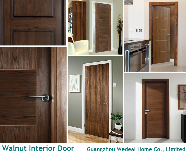 Solid Interior Wooden Door for Hotel/Villa/Residential Project