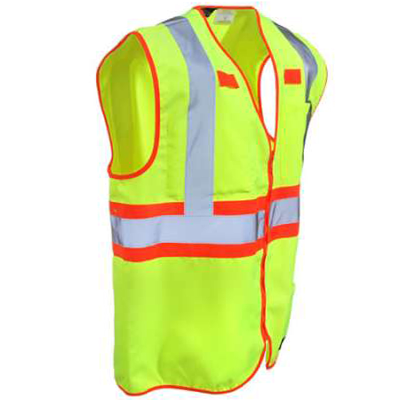 Men's 100% Polyester Hi Vis Reflective Tape Safety Vest