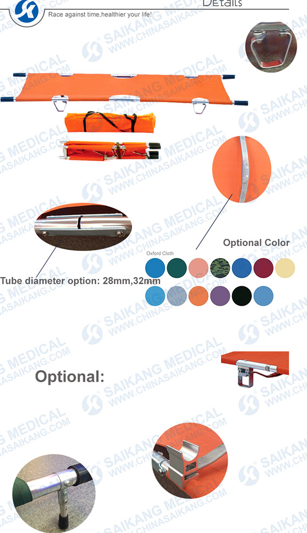 Foldable Hospital Medical Stretcher for Ambulance