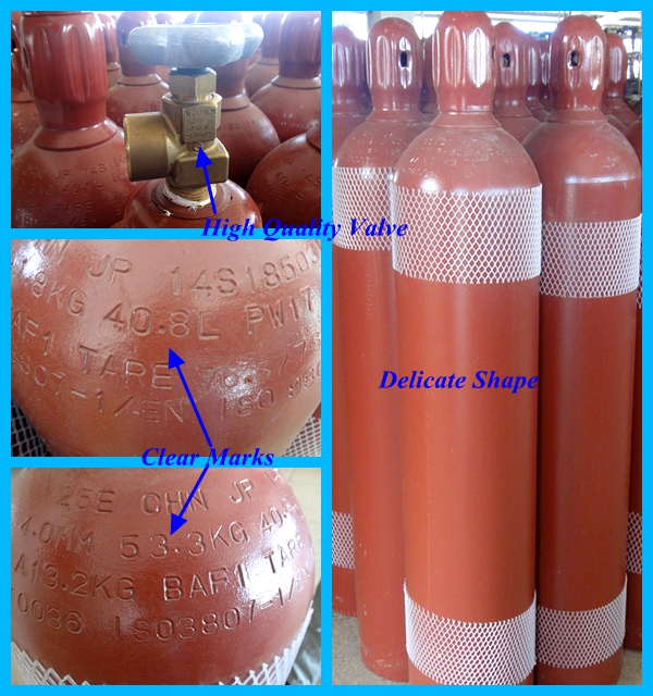 2014 Newest Seamless Steel Acetylene Cylinder (ISO3807)