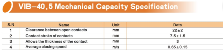 Vib-40.5kv Indoor Hv Vacuum Circuit Breaker