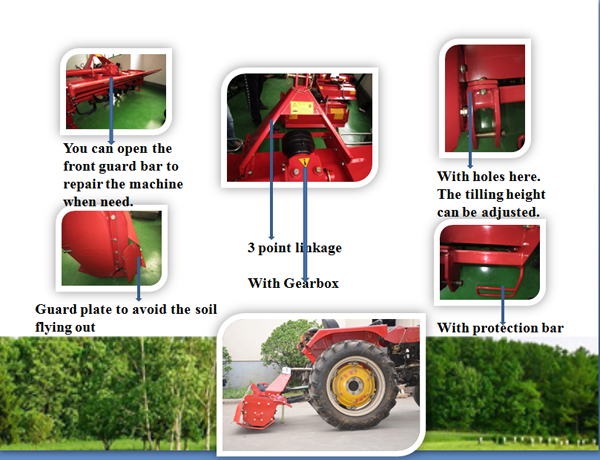 Farm Pto Rotary Tiller Italian Garden Tiller Manufacturers