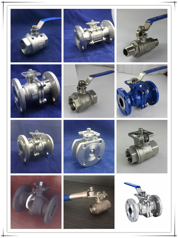 Stainless Steel ISO5211 Mount Pad 3PC Ball Valve