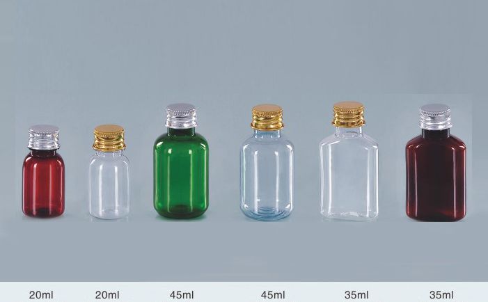 Amber Cough Syrup Bottle with Aluminium Screw Cap for Medicine