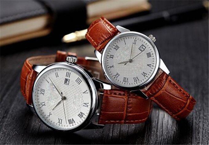 Yxl-710 Stainless Steel Back Wrist Watch Classic Leather Watch Straps Japan Movt Quartz Couple Men Women Watch