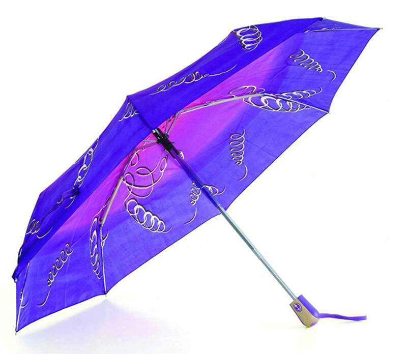 Print Polyester 3 Fold Open&Close Windproof Umbrella (YS-3FD22083507R)