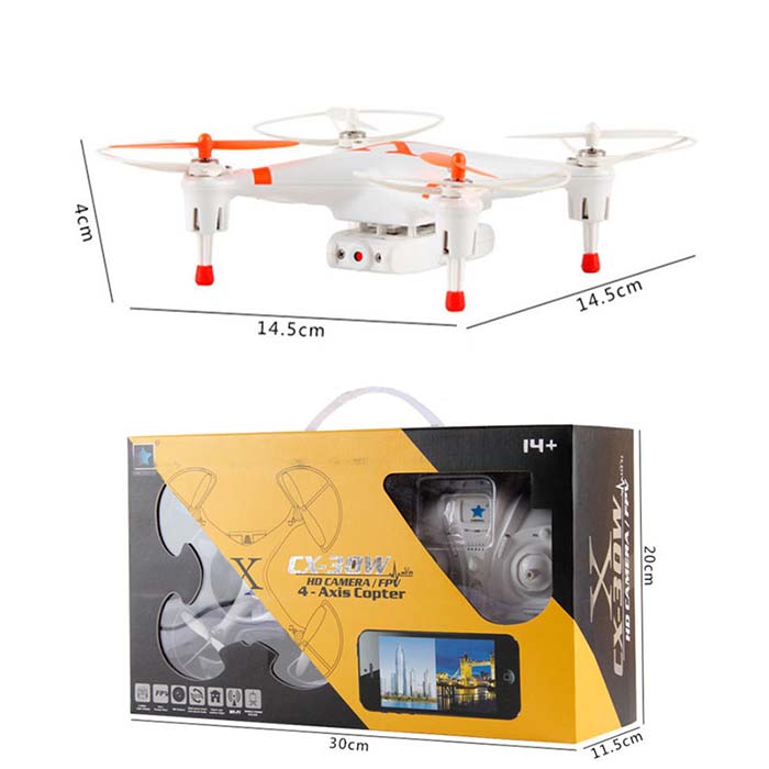 Cheerson Cx-30s WiFi Camera Quadcopter Fpv Drone for iPhone Android Control Real Time Video 10217695