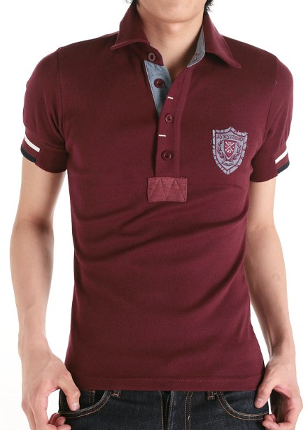 Fitted Design Men's Fashion Cotton Wholesale Embroidered Polo T-Shirt