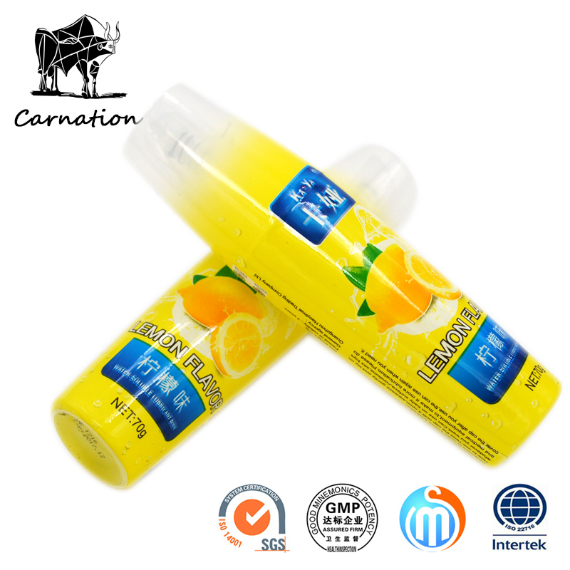 Water Soluble Lemon Flavor Sex Body Lubricant Toys