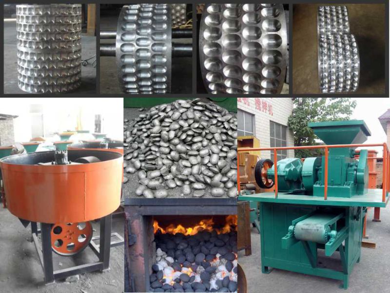 Complete Working Line of Charcoal Briquette/Ball Making Machine for Sale