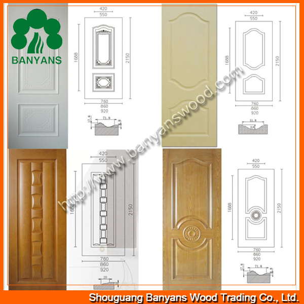 Oak/Sapele/Ash HDF Veneer Door Skin