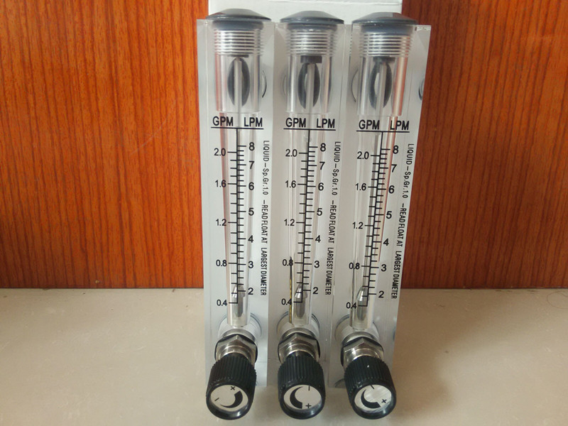 Acrylic Panel Type Flow Meter for Water/Gas/Air PT or NPT 1/2