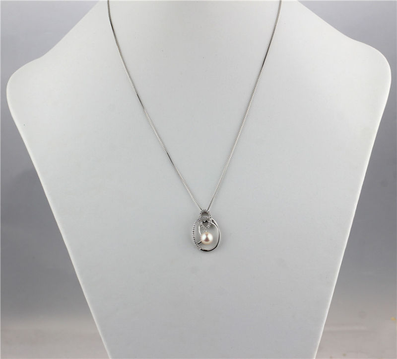 Snh 6mm Nice Quality 925silver Women Natural Pearl Pendant