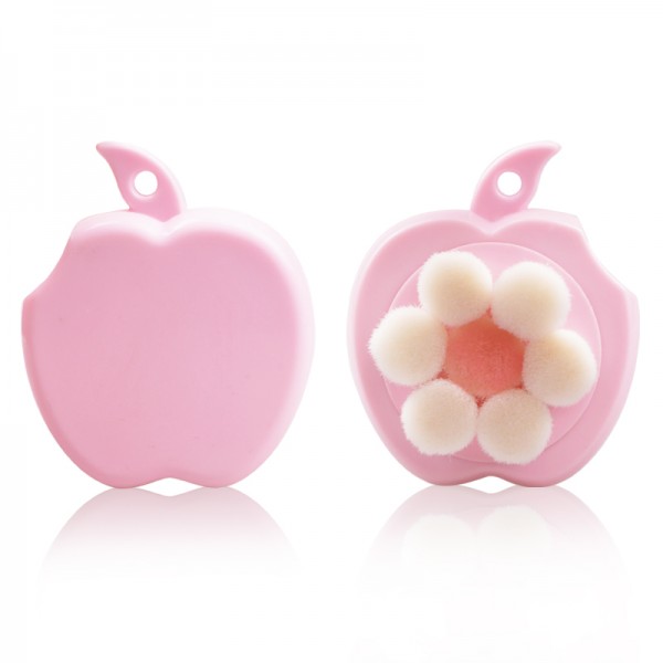 Lovely Design Apple Shape Beauty Face Skin Cleansing Brush Facial Brush