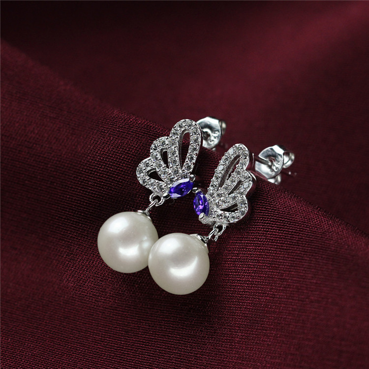 Hot-Sale Bridal Silver Freshwater Real Pearl Set