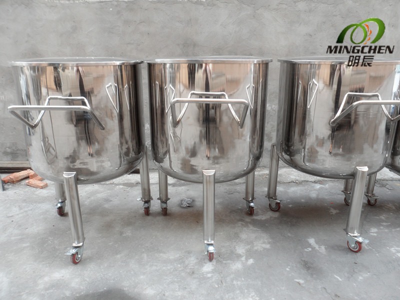 New! 100L-20000L Stainless Steel Storage Tank with Movable Casters