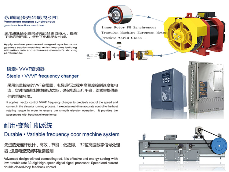 Big Capacity Hospital Elevator with Stable Running