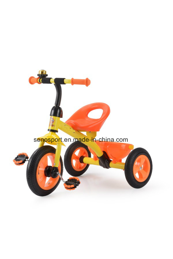 Ce Certification Simple Baby Tricycle with Rubber Wheel (TR704 Orange)