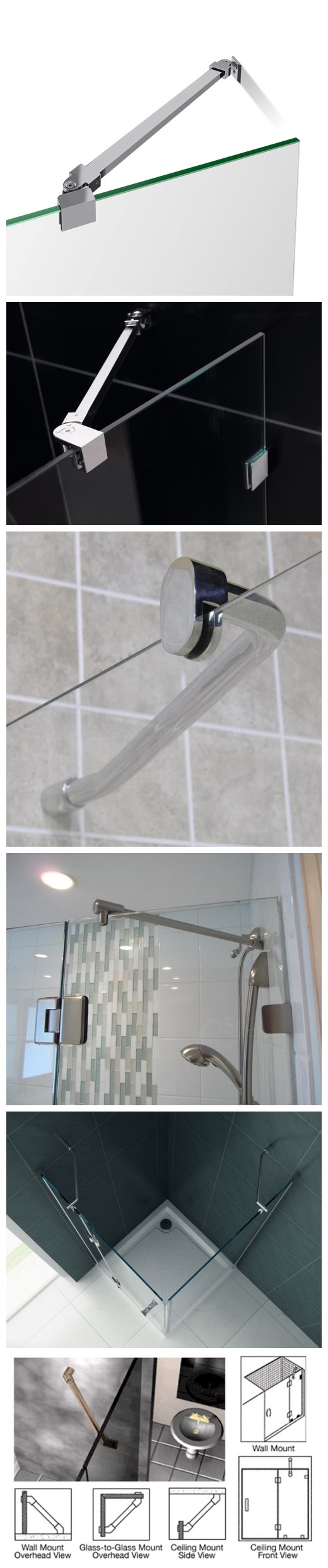 Wall Mounted Stainless Steel Bathroom Support Bars (CR-L54)