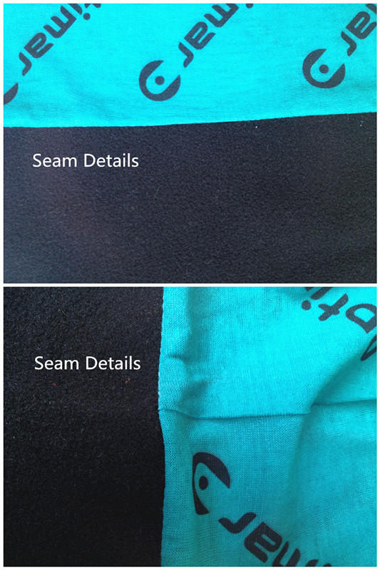 Custom Made Full Mold Logo Printed Polar Fleece Winter Seamless Multifunctional Polar Snowboard Scarf