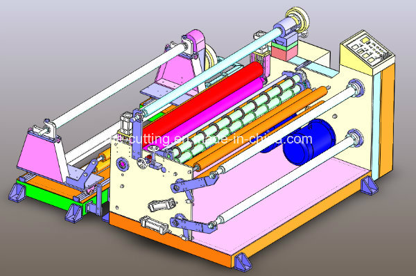 Paper Slitting Machine for Adhesive Paper Slit and Rewind