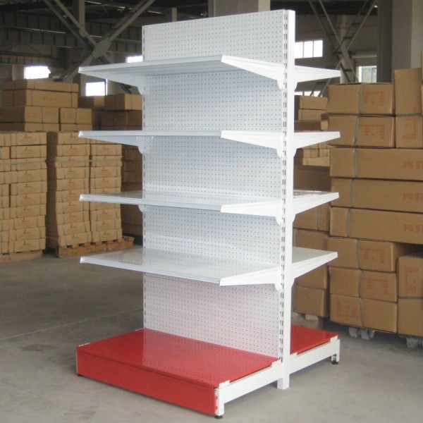 Supermarket&Store Display Equipment/Metal LED Gondola Storage Shelf&Rack System